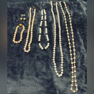 Vintage and costume set of pearls